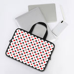 Playing Card Suits Pattern Print Laptop Sleeve With Handle