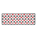 Playing Card Suits Pattern Print Long Kitchen Mat