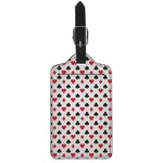 Playing Card Suits Pattern Print Luggage Tag