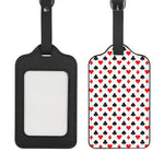 Playing Card Suits Pattern Print Luggage Tag