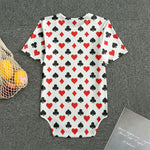 Playing Card Suits Pattern Print Men's Bodysuit