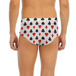 Playing Card Suits Pattern Print Men's Briefs