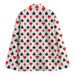 Playing Card Suits Pattern Print Men's Cotton Blazer