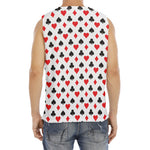 Playing Card Suits Pattern Print Men's Fitness Tank Top