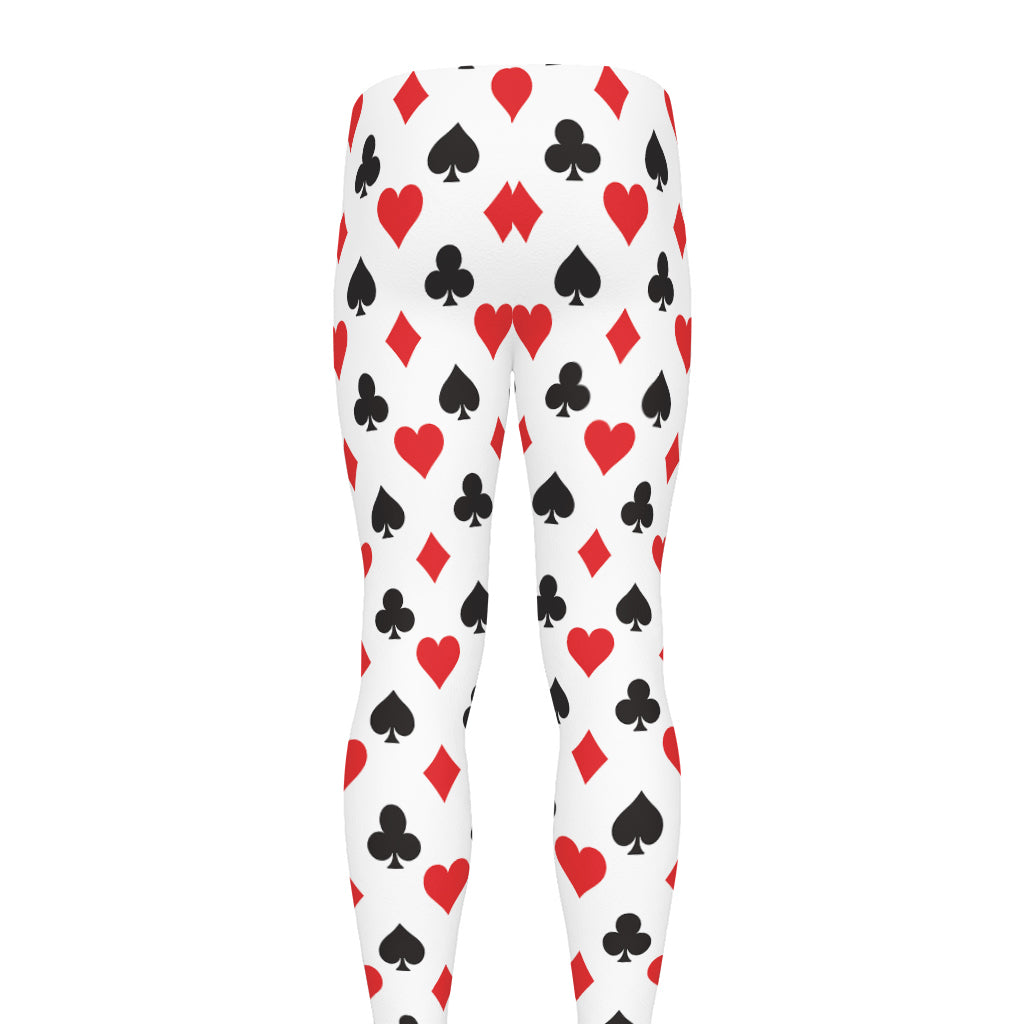 Playing Card Suits Pattern Print Men's leggings