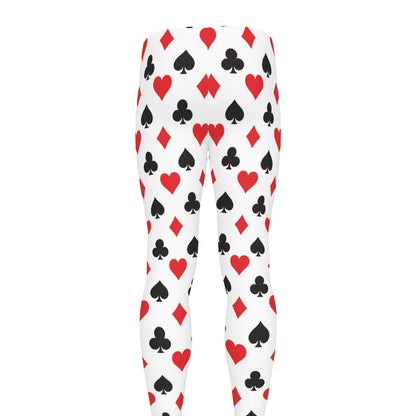 Playing Card Suits Pattern Print Men's leggings