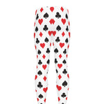 Playing Card Suits Pattern Print Men's leggings