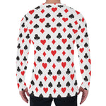 Playing Card Suits Pattern Print Men's Long Sleeve T-Shirt