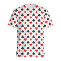Playing Card Suits Pattern Print Men's Athletic T-Shirt