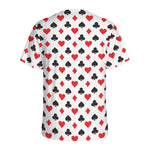 Playing Card Suits Pattern Print Men's Sports T-Shirt
