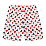 Playing Card Suits Pattern Print Men's Swim Trunks