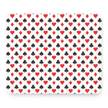 Playing Card Suits Pattern Print Mouse Pad