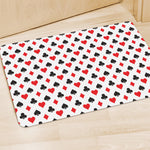 Playing Card Suits Pattern Print Polyester Doormat