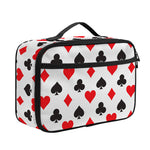 Playing Card Suits Pattern Print Portable Lunch Bag
