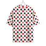 Playing Card Suits Pattern Print Rayon Hawaiian Shirt