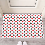 Playing Card Suits Pattern Print Rubber Doormat