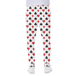 Playing Card Suits Pattern Print Scuba Joggers