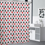Playing Card Suits Pattern Print Shower Curtain