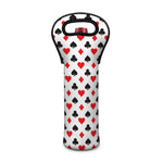 Playing Card Suits Pattern Print Single Neoprene Wine Tote