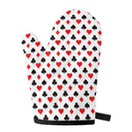Playing Card Suits Pattern Print Single Oven Mitt