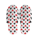 Playing Card Suits Pattern Print Slippers