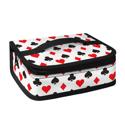 Playing Card Suits Pattern Print Small Lunch Bag