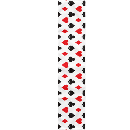 Playing Card Suits Pattern Print Table Runner