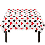 Playing Card Suits Pattern Print Tablecloth