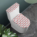 Playing Card Suits Pattern Print Toilet Lid And Tank Cover Set