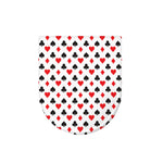 Playing Card Suits Pattern Print Toilet Lid Cover