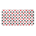 Playing Card Suits Pattern Print Towel