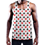 Playing Card Suits Pattern Print Training Tank Top