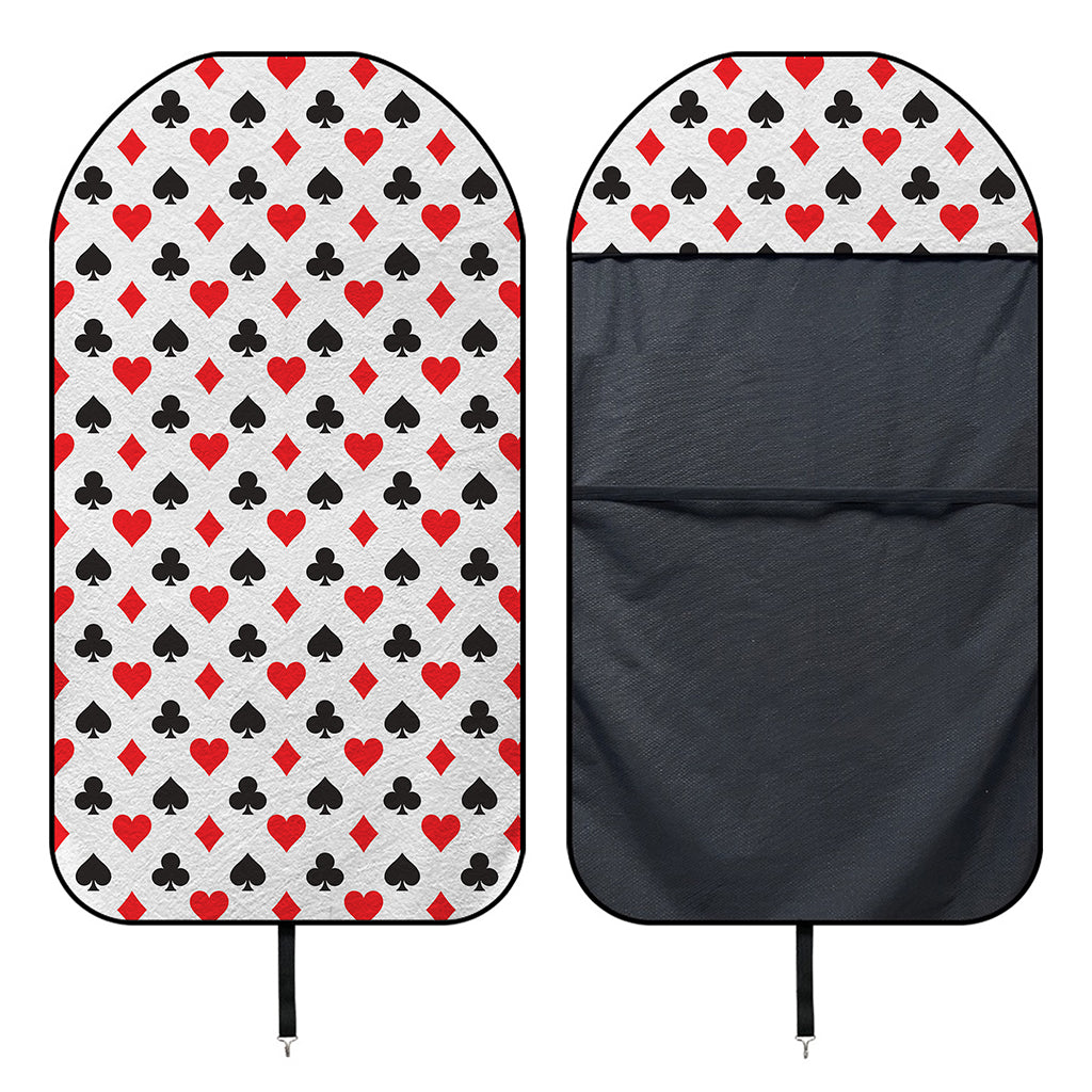 Playing Card Suits Pattern Print Waterproof Car Seat Cover