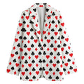 Playing Card Suits Pattern Print Women's Blazer