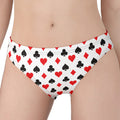 Playing Card Suits Pattern Print Women's Panties