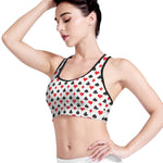 Playing Card Suits Pattern Print Women's Sports Bra