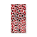 Playing Card Suits Plaid Pattern Print Baby Crib Sheet