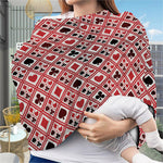Playing Card Suits Plaid Pattern Print Baby Seat Cover