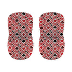 Playing Card Suits Plaid Pattern Print Bar Stool Covers