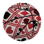 Playing Card Suits Plaid Pattern Print Basketball