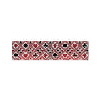 Playing Card Suits Plaid Pattern Print Bed Runner