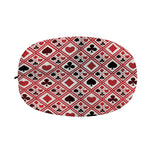 Playing Card Suits Plaid Pattern Print Car Side Mirror Covers