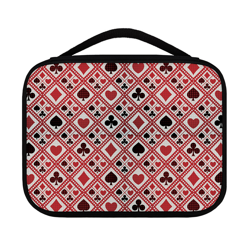 Playing Card Suits Plaid Pattern Print Classic Bible Case