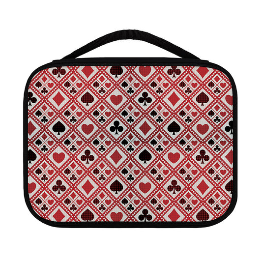 Playing Card Suits Plaid Pattern Print Classic Bible Case