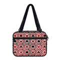 Playing Card Suits Plaid Pattern Print Double Strap Bible Bag