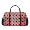Playing Card Suits Plaid Pattern Print Duffel Bag