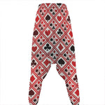 Playing Card Suits Plaid Pattern Print Hammer Pants
