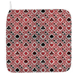 Playing Card Suits Plaid Pattern Print Hand Towel