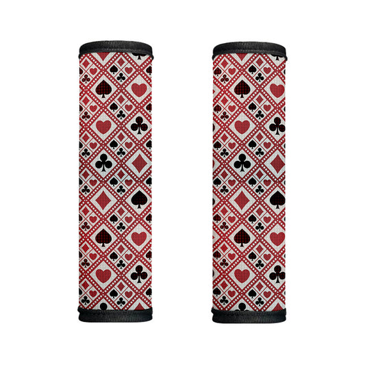 Playing Card Suits Plaid Pattern Print Handle Covers