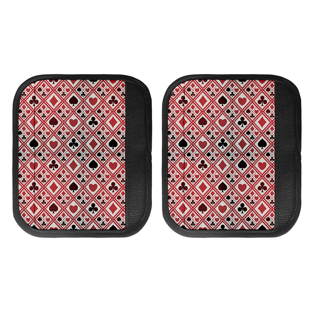 Playing Card Suits Plaid Pattern Print Handle Covers